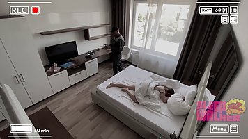 Horny maintenance guy decided to fuck a sleeping girl, but s...